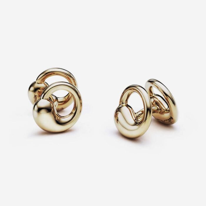 Elegant Gold Earrings for Women, Custom Name Design, French Minimalist Luxury Jewelry Gift - 图片 1