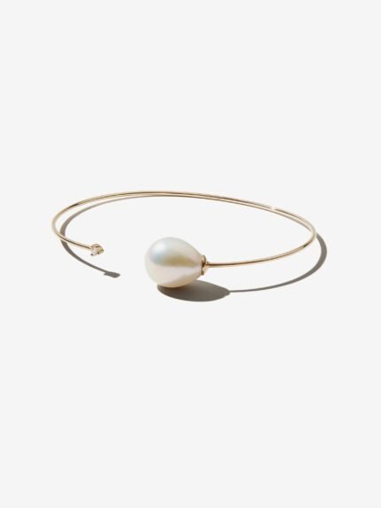 Custom Pearl Bracelet for Women, French Niche Design, Elegant Luxury Bangle, Minimalist High-End Jewelry Gift