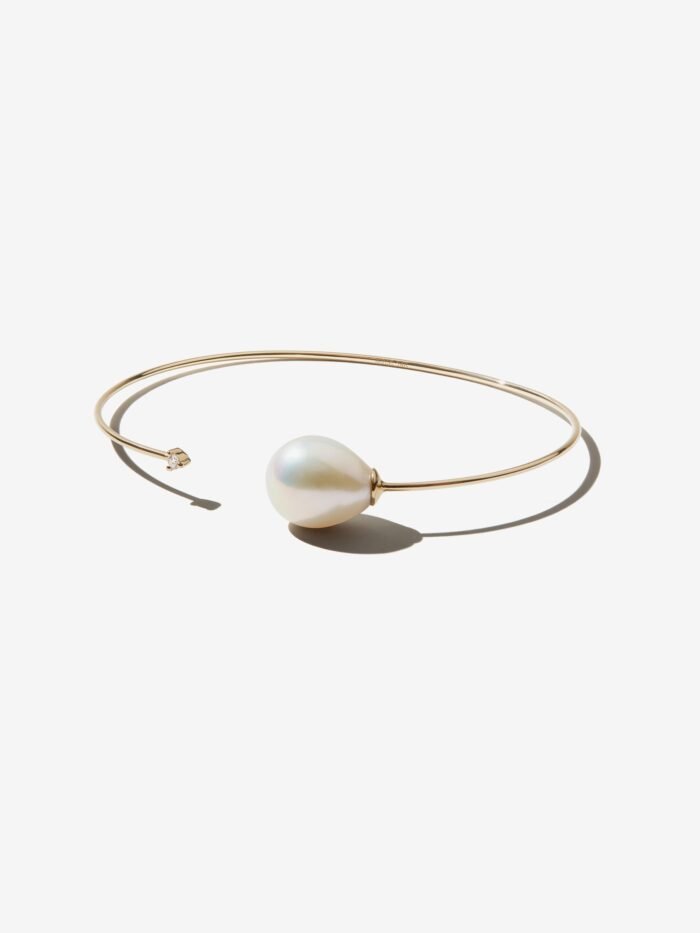 Custom Pearl Bracelet for Women, French Niche Design, Elegant Luxury Bangle, Minimalist High-End Jewelry Gift - 图片 1