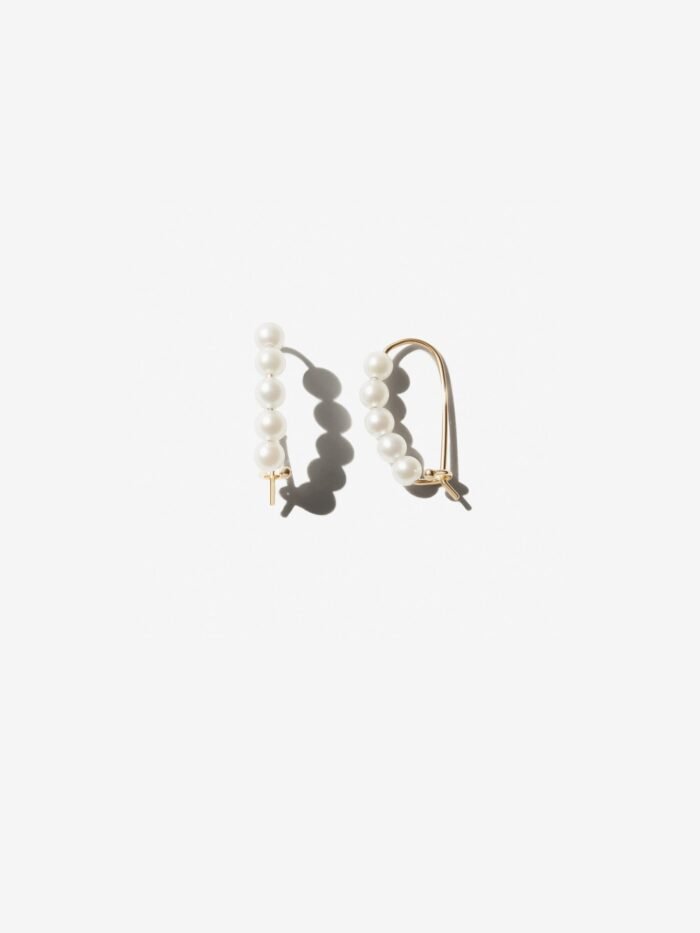 Personalized Pearl Earrings for Women, Elegant Minimalist Jewelry, French Chic Luxury Gift - 图片 1