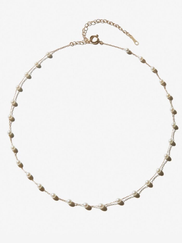 Personalized Pearl Necklace for Women, Elegant Minimalist Jewelry, French Chic Luxury Gift - 图片 1